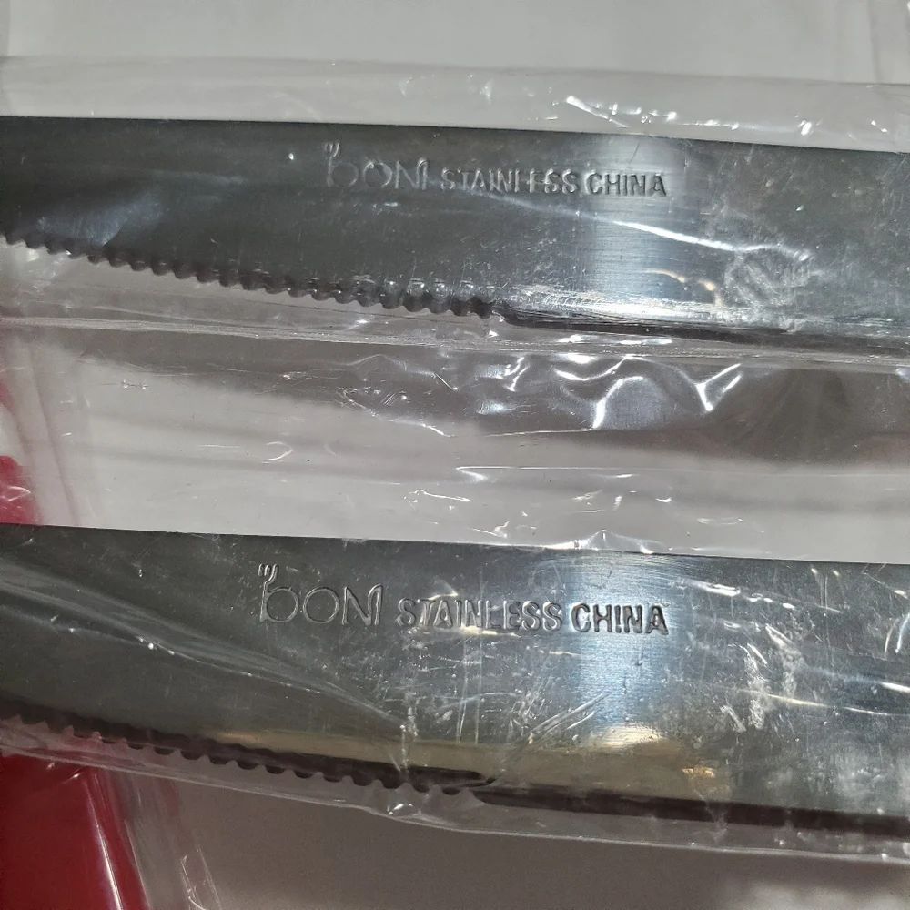 BON Stainless Steel Flatwear Set For 2 NEW 8 pieces